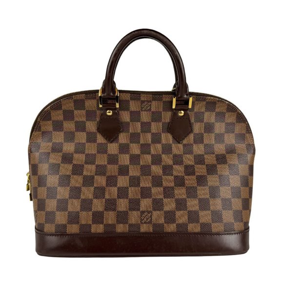 Louis Vuitton Damier Alma Handbag in Canvas and Ebene Leather, Women's, N5113... - Picture 1 of 5
